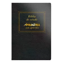 Bíblia Apologética Com Apócrifos - Luxo Preta, De Almeida, João Ferreira De. Geo-gráfica E Editora Ltda Em Português, 2022