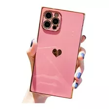 Funda Compatible Con iPhone 13 Pro Max Rectangular Rosa