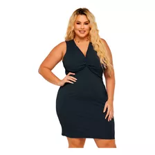 Vestido Plus Size Malha Estica Tik Tok