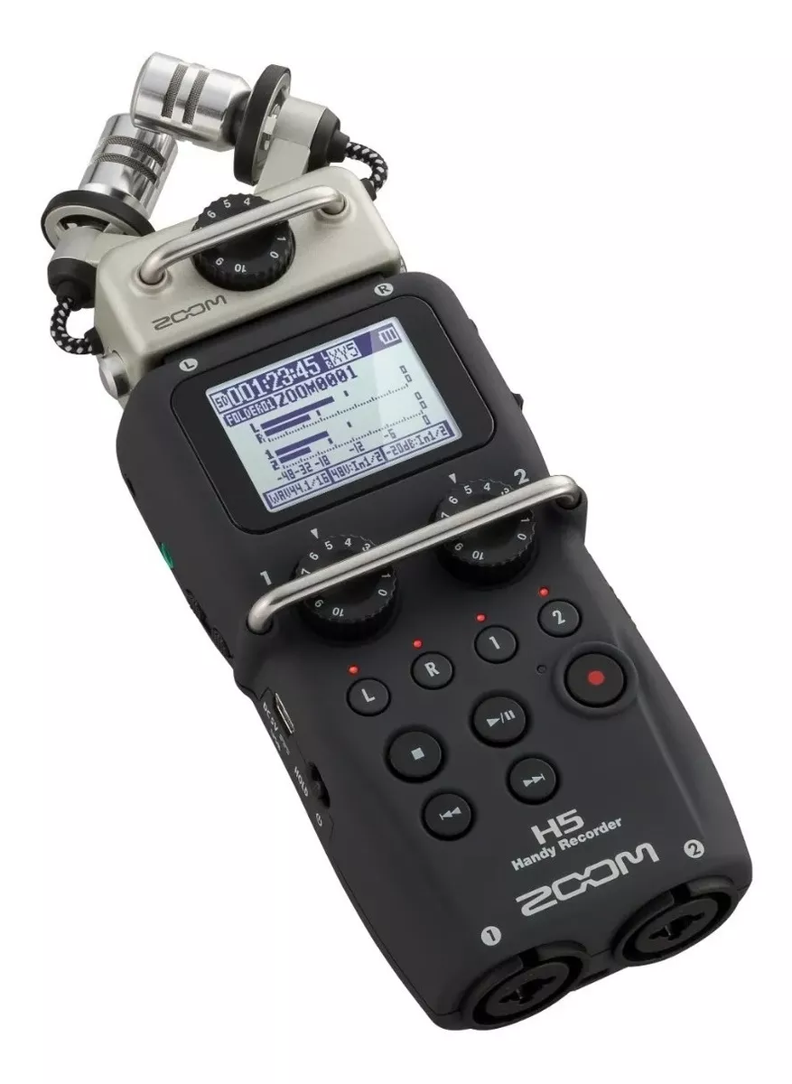 Gravador Handy Zoom H5 C/ Sistema De Microfone Intercambiáve