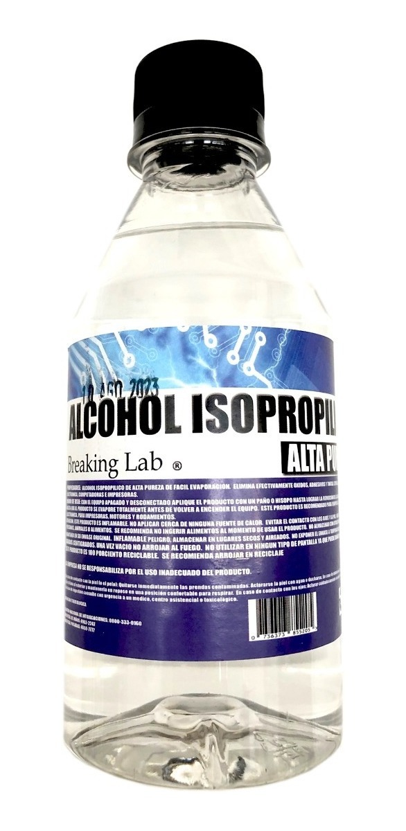 Kit Limpieza Alcohol Isopropilico 250ml 99.9% Alta Pureza!