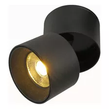 Spot Sobrepor Nordecor Alny 10w 3000k Preto 2135