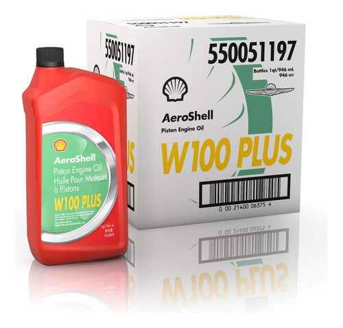 Foto de Aeroshell Oil W100 Plus - 550050837-6x1 Case De Cuartos