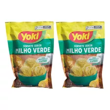 Pó Para O Preparo De Sorvete Yoki Milho Verde Kit 2 X 150g