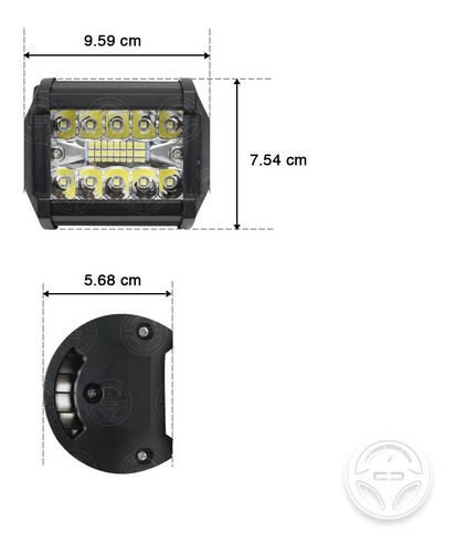 Par Faros 20 Led Barra Dually Auxiliar Estrobo Jeep 4x4 F1 Foto 10