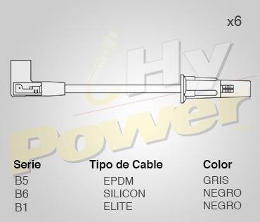 Cables Buja Epdm Para Oldsmobile Cutlass Ciera 3.3l 6c 1993 Foto 2
