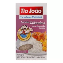 Arroz Tio João Aromático Jasmine Cozinha Tailandesa Variedades Mundial 1kg