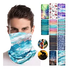 Pack De 10 Bandana Pañuelo Cuellos Tubulares