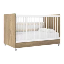 Berço Cama Sonho Castanho Com Branco - Moveisaqui