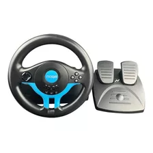 Volante Con Pedal Pc Play Ps4 Ps3 Xbox Sw Carrera Noga Stv06 Color Negro