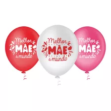 Balão - Bexiga Melhor Mãe Do Mundo - 25 Unidades