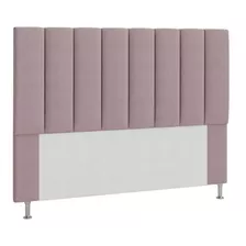 Cabeceira Estofada Cancun P/ Cama Box Casal 140cm Lilas