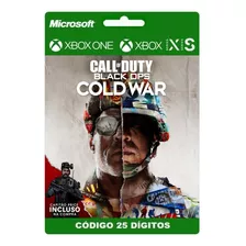 Call Of Duty: Black Ops Cold War Xbox One Código 25 Dígitos