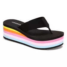 Sandalia Casual Andrea Con Plataforma Para Mujer Color Negro