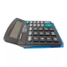 Calculadora De Mesa Comercial Escritório Display 12 Dígitos Cor Preto
