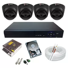 Kit Câmeras Dome Peta 2mp 1080p Protec Dvr 4ch P2p Qrcode