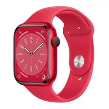 Apple Watch Series 8 Gps - Caixa (product)red De Alumínio 45 Mm - Pulseira Esportiva (product)red - Padrão - Distribuidor Autorizado