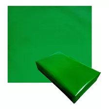 Papel De Presente Bobina Couche 60cmx100m - Cor Lisa Cor Verde Bandeira