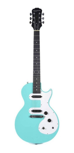 Guitarra Elétrica EpiPhone Les Paul Sl De  Choupo 2017 Turquoise Com Diapasão De Pau-rosa