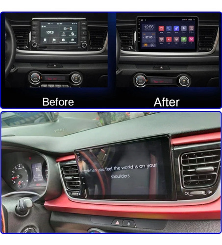 Estreo P/ Kia Rio 2018-2022 Android Carplay Bluetooth 4+32 Foto 3