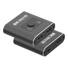 Adaptador Switch 8k Hdmi 2x1 Salida Doble