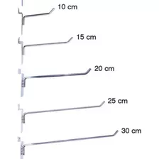 Ganchos Para Pared Acanaladas Blíster De 10 Cm ,15,20,25,30