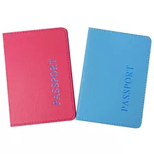 Tarjetero Honbay 2pcs Passport Cover Para Cuero De Viaje Ani