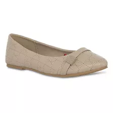 Zapatilla Cloe Para Mujer Flat Puntal Monograma Bordado