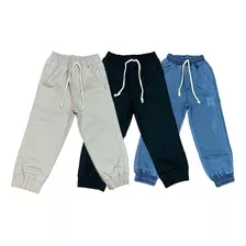 Kit 3 Calças Jogger Jeans Infantil Masculino Criança Menino