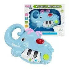 Mini Organo Poppi C/luz Y Sonido - Elefante -