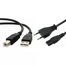 Conjunto De Cabos Para: Epson Tx 105 | Energia + Usb