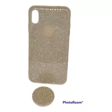 Capinha Capa Case Para iPhone XS Max Com Glitter Mais Brinde