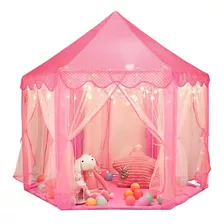 Barraca Infantil Tenda Cabana Castelo Princesas+luzes Led 