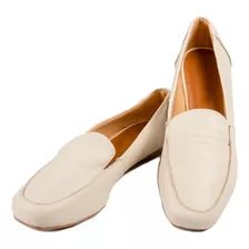 Loafer Bico Leve Sapatilha Couro