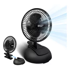 Ventilador De Escritorio Comfort Zone 6 Pulgadas Negro