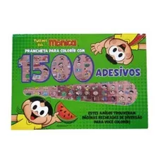 Turma Da Mônica Prancheta Para Colorir Com 1500 Adesivos