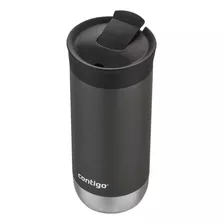 Vaso Térmico Contigo Huron. Liso Color Gris Oscuro 473ml