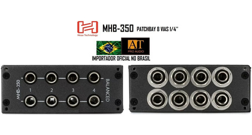 Hosa Technology Mhb350 Patchbay 8 Vias 1/4' P10 Neutrik Rean