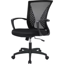 Silla De Oficina En Casa Con Respaldo Medio Para Pc, Soporte