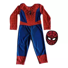 Fantasia Infantil Manga Longa Macacão Homem Aranha