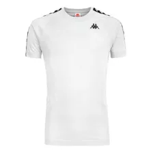 222 Banda Camiseta Coen Slim Blanca Manga Corta Hombre Kappa