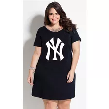 Vestido Camisetão Plus Size Algodão Modinha Tik Tok Blog