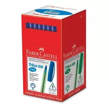 Caneta Faber Castell Trilux 035 Azul Cx C/50und