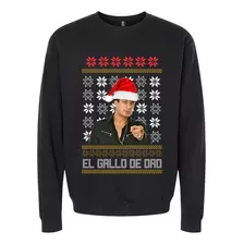 Sudadera Ugly Suéter Valentín Elizalde Gallo De Oro Navidad 