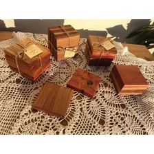 Posavasos Cuadrados De Madera Nativa