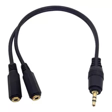 Cabo Adaptador Audio P2 Duplo Femea P/ 2 Fones Top Nina