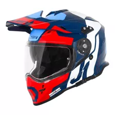 Capacete Just1 J34 Pro Tour - Vermelho/azul