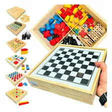 Jogos 6x1 Dama Jogo Velha Ludo Trilha Xadrez Domino