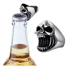 Anillo Destapador Calavera Cráneo Para Hombre Y Mujer Medida