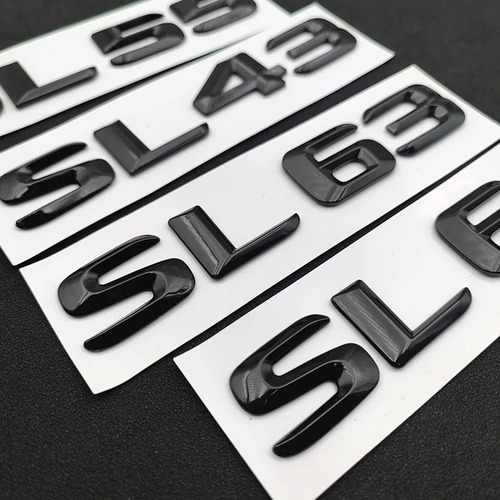 Abs Letras Insignia Del Coche Sl43 Para Compatible Con Foto 6